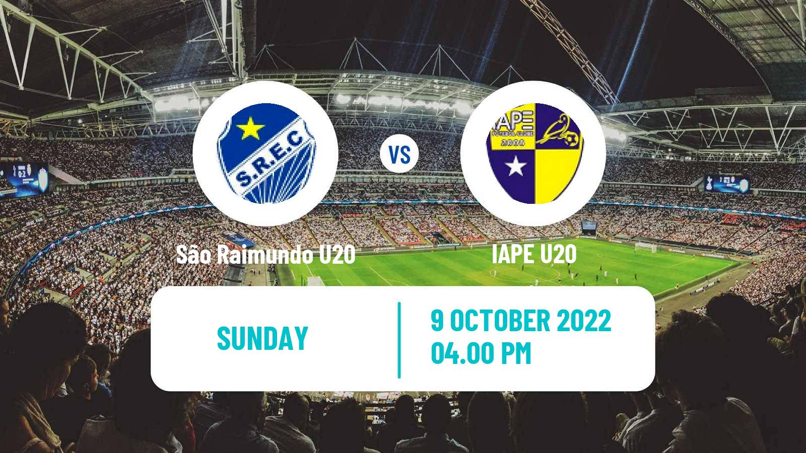Soccer Copa do Brasil U20 São Raimundo U20 - IAPE U20