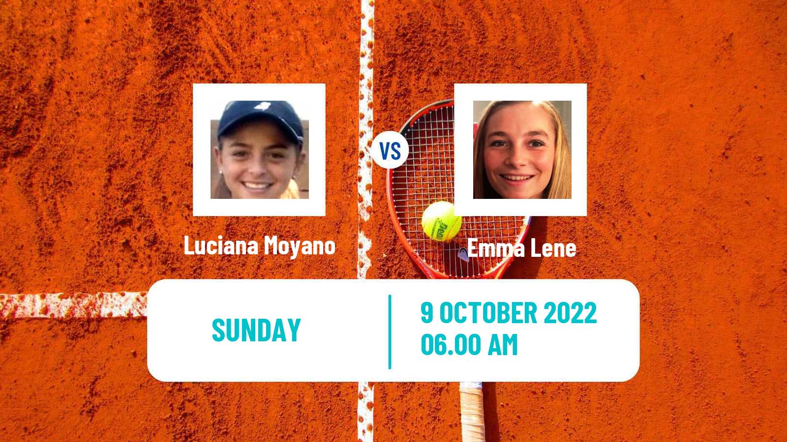 Tennis ITF Tournaments Luciana Moyano - Emma Lene