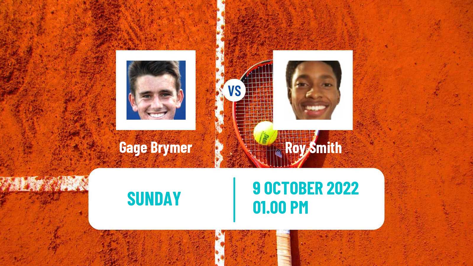Tennis ATP Challenger Gage Brymer - Roy Smith