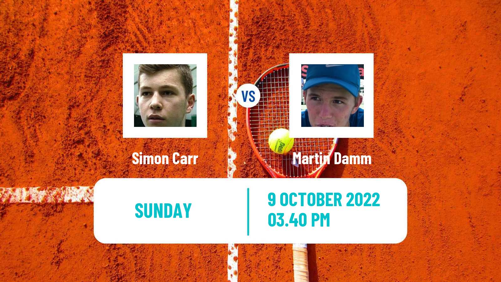 Tennis ATP Challenger Simon Carr - Martin Damm