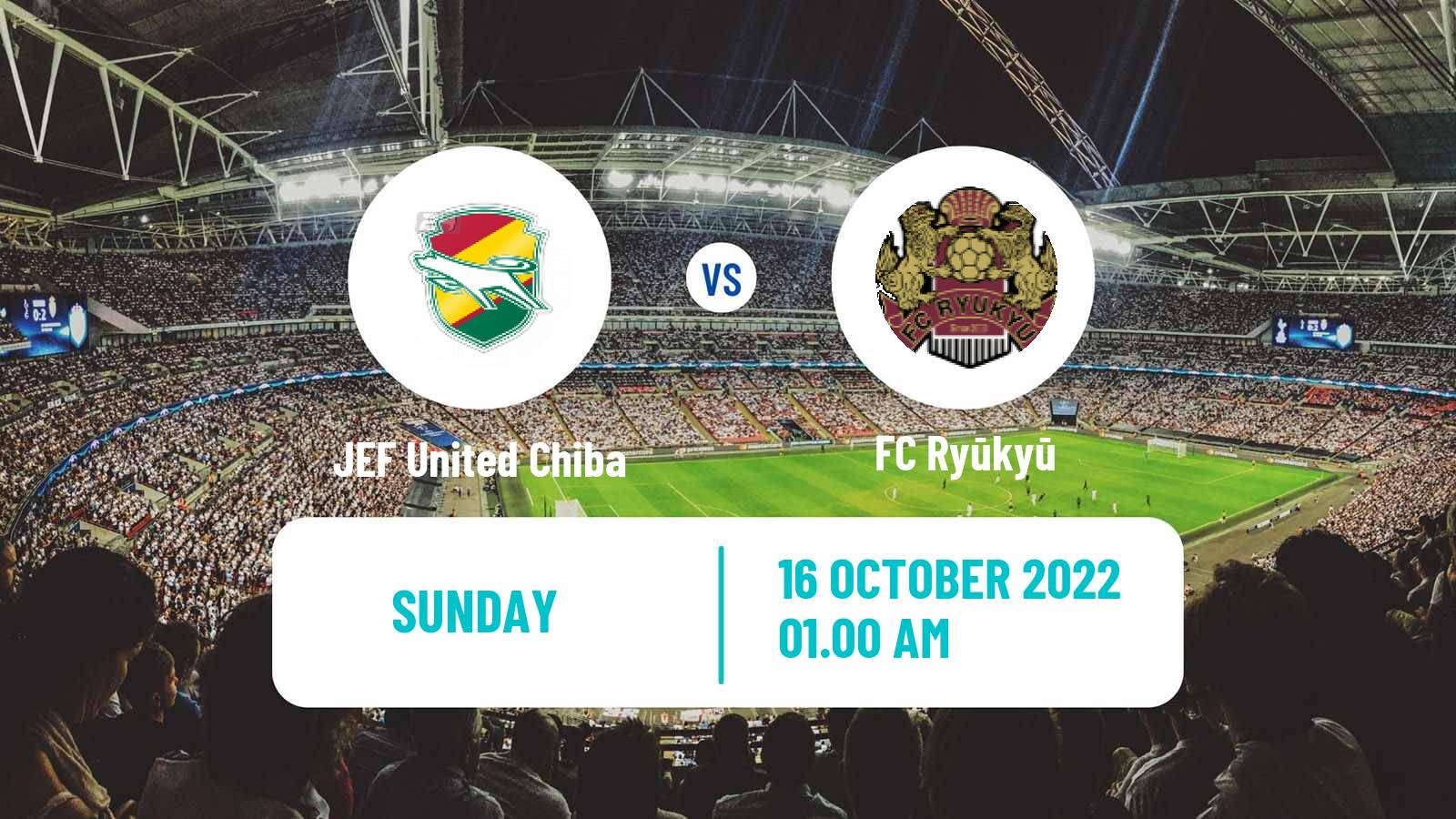 Soccer Japan J2 League JEF United Chiba - Ryūkyū