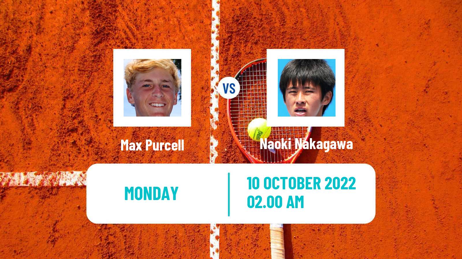 Tennis ATP Challenger Max Purcell - Naoki Nakagawa