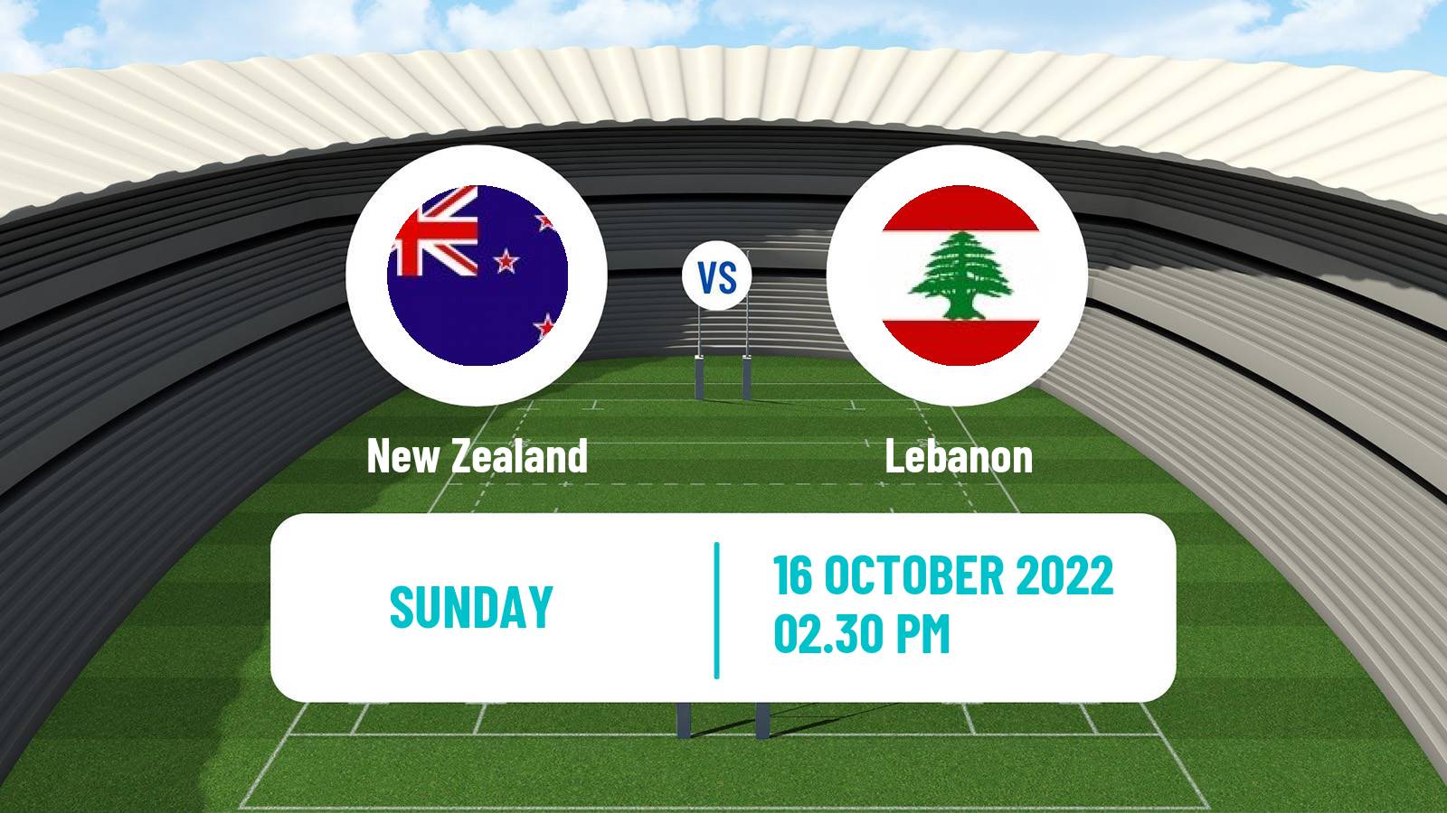 Rugby league Rugby League World Cup New Zealand - Lebanon