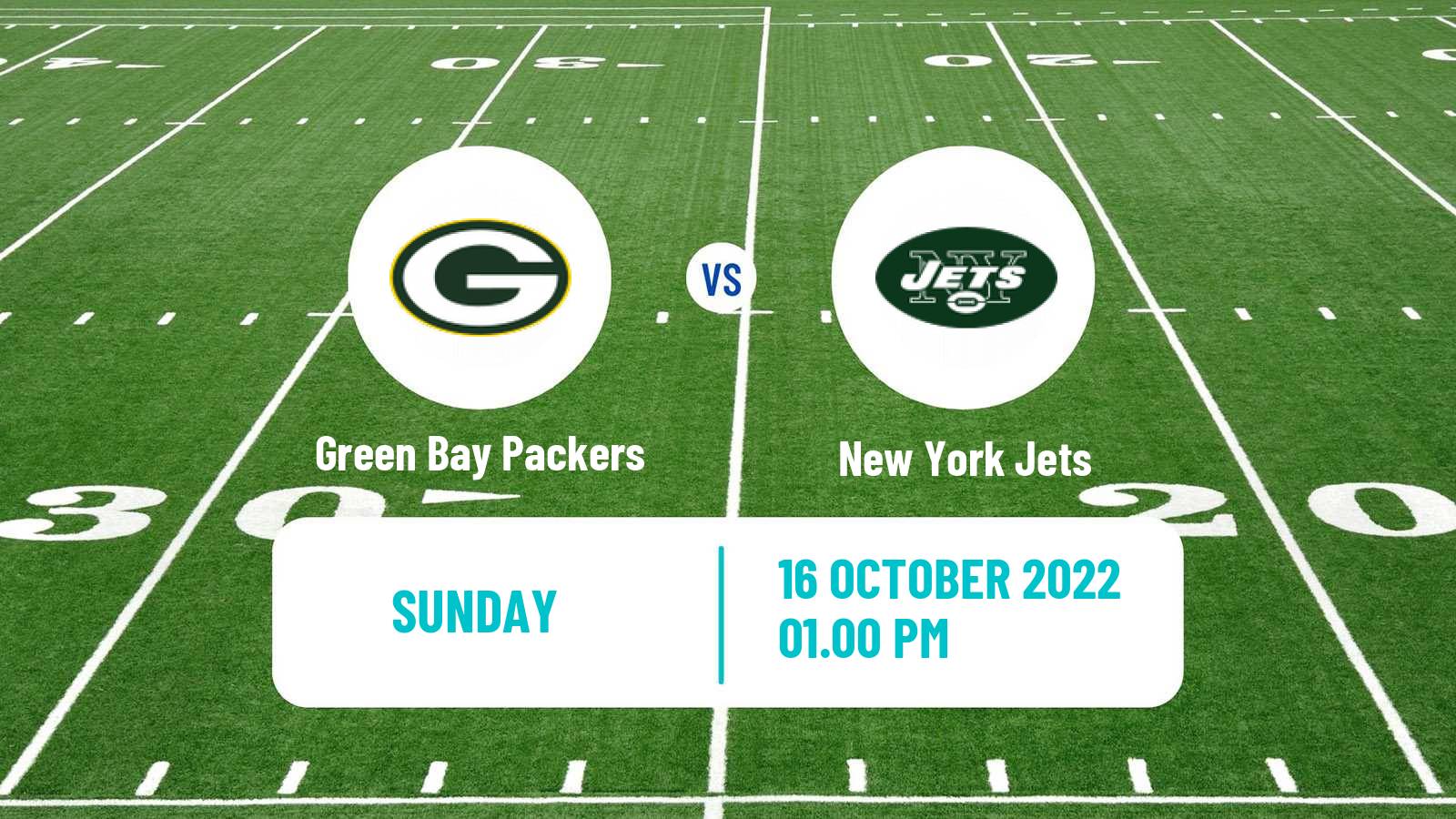 American football NFL Green Bay Packers - New York Jets