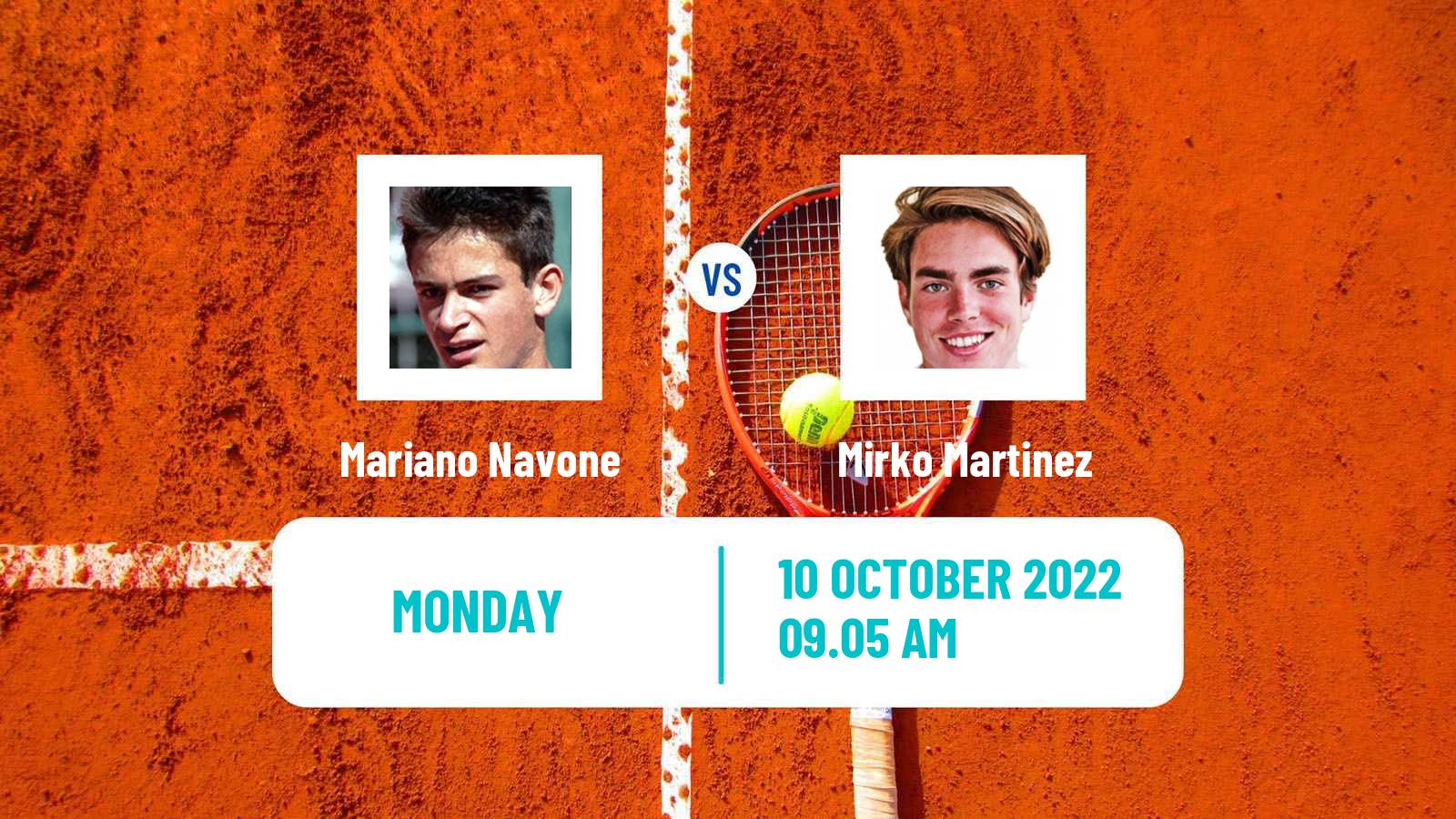 Tennis ATP Challenger Mariano Navone - Mirko Martinez