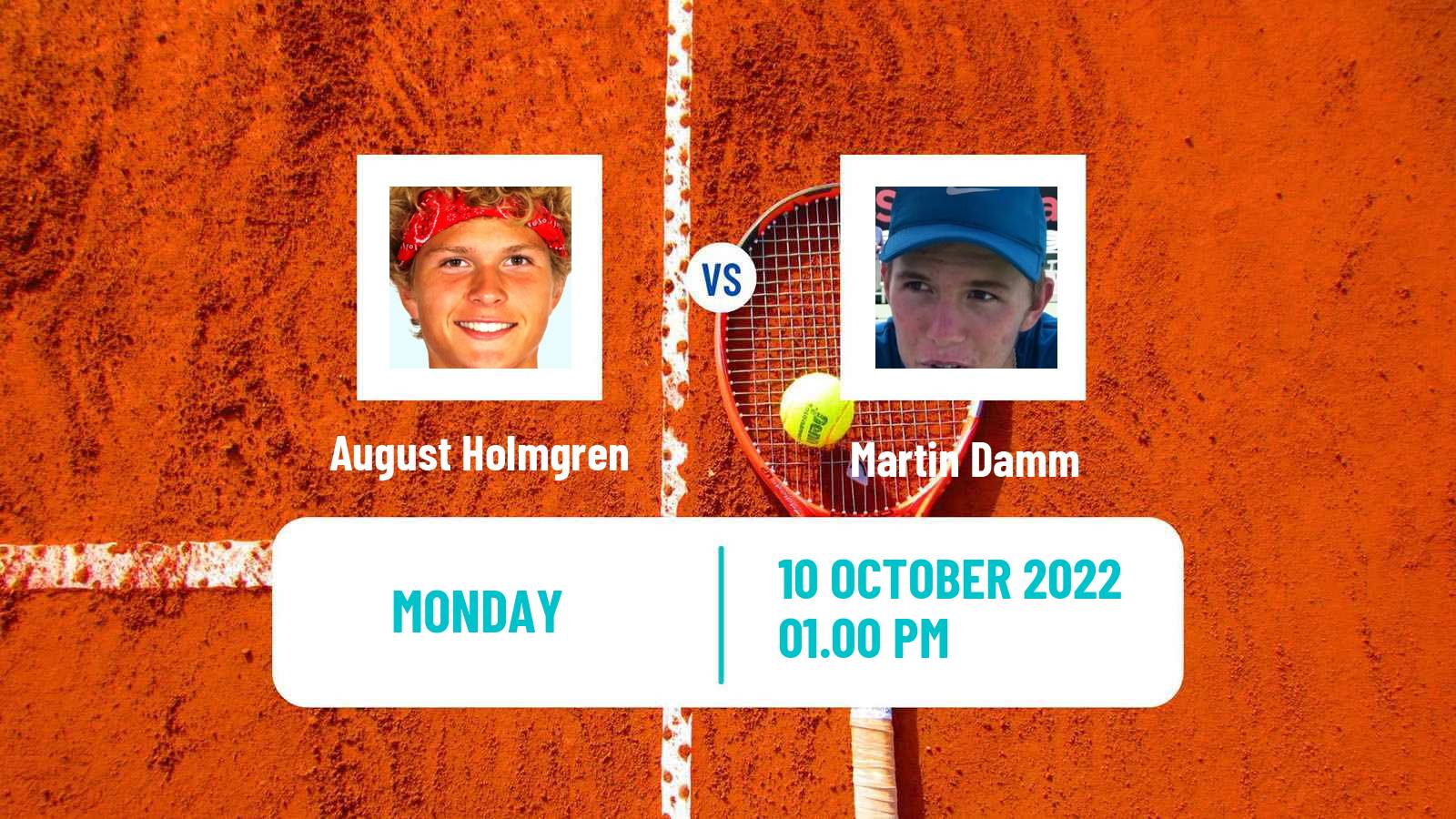 Tennis ATP Challenger August Holmgren - Martin Damm