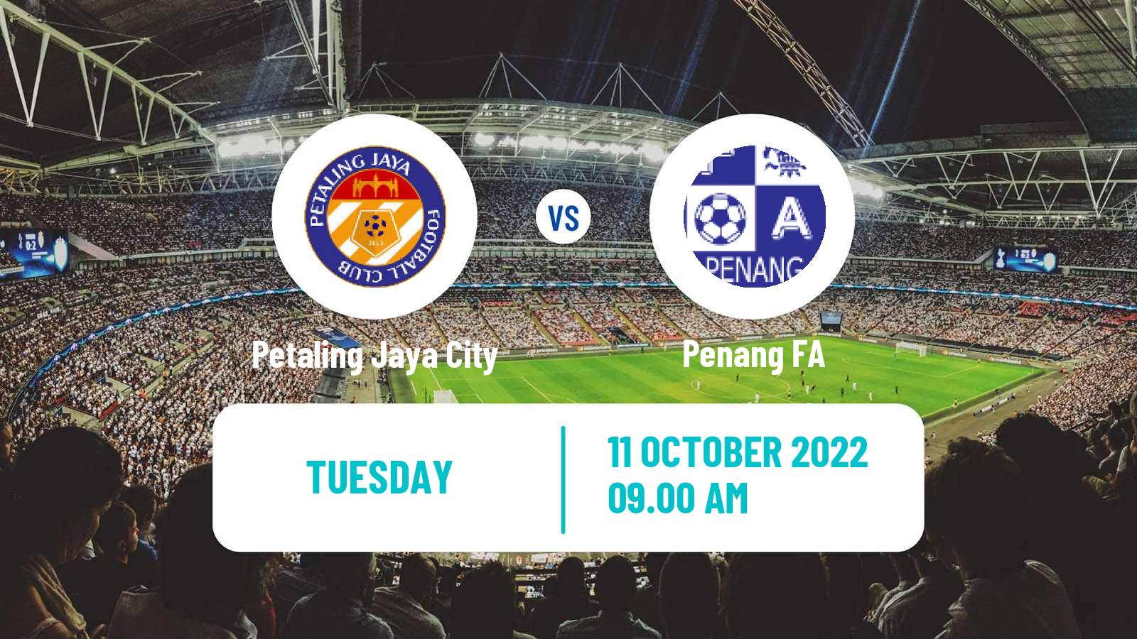 Soccer Malaysian Super League Petaling Jaya City - Penang