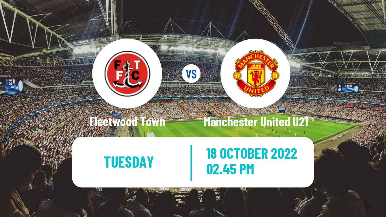 Soccer English EFL Trophy Fleetwood Town - Manchester United U21