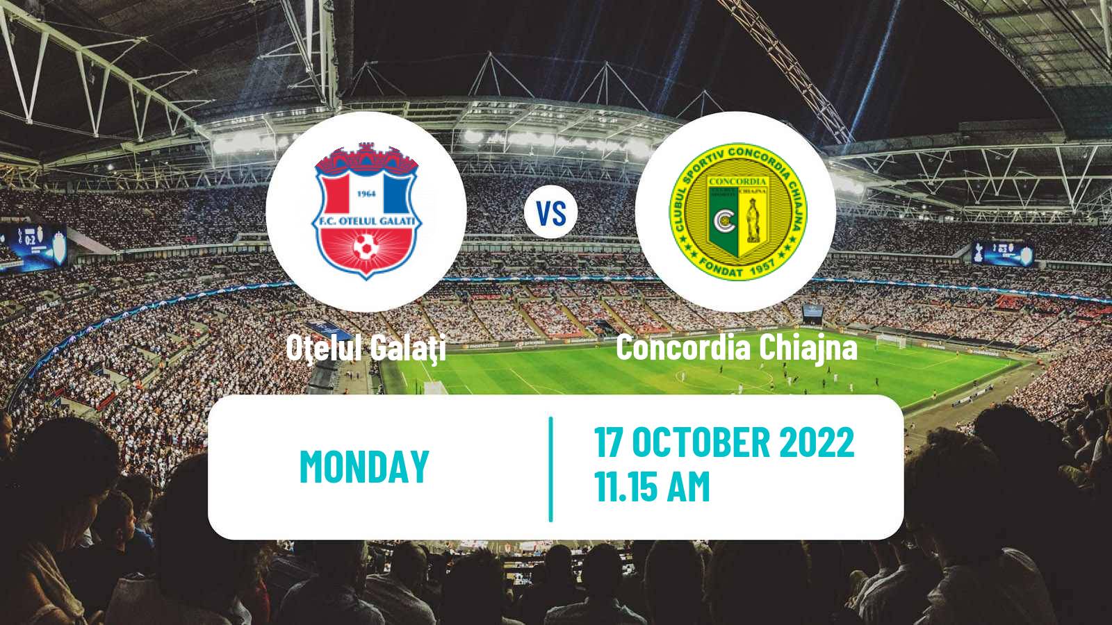 Soccer Romanian Division 2 Oţelul Galaţi - Concordia Chiajna