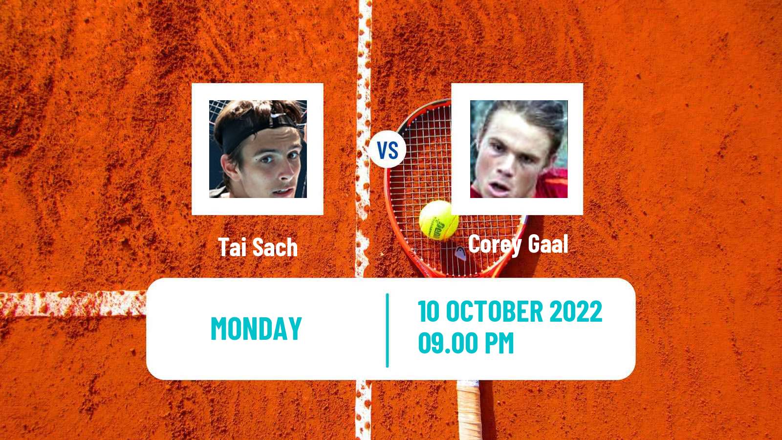 Tennis ITF Tournaments Tai Sach - Corey Gaal
