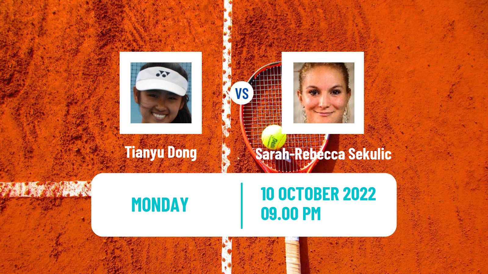 Tennis ITF Tournaments Tianyu Dong - Sarah-Rebecca Sekulic