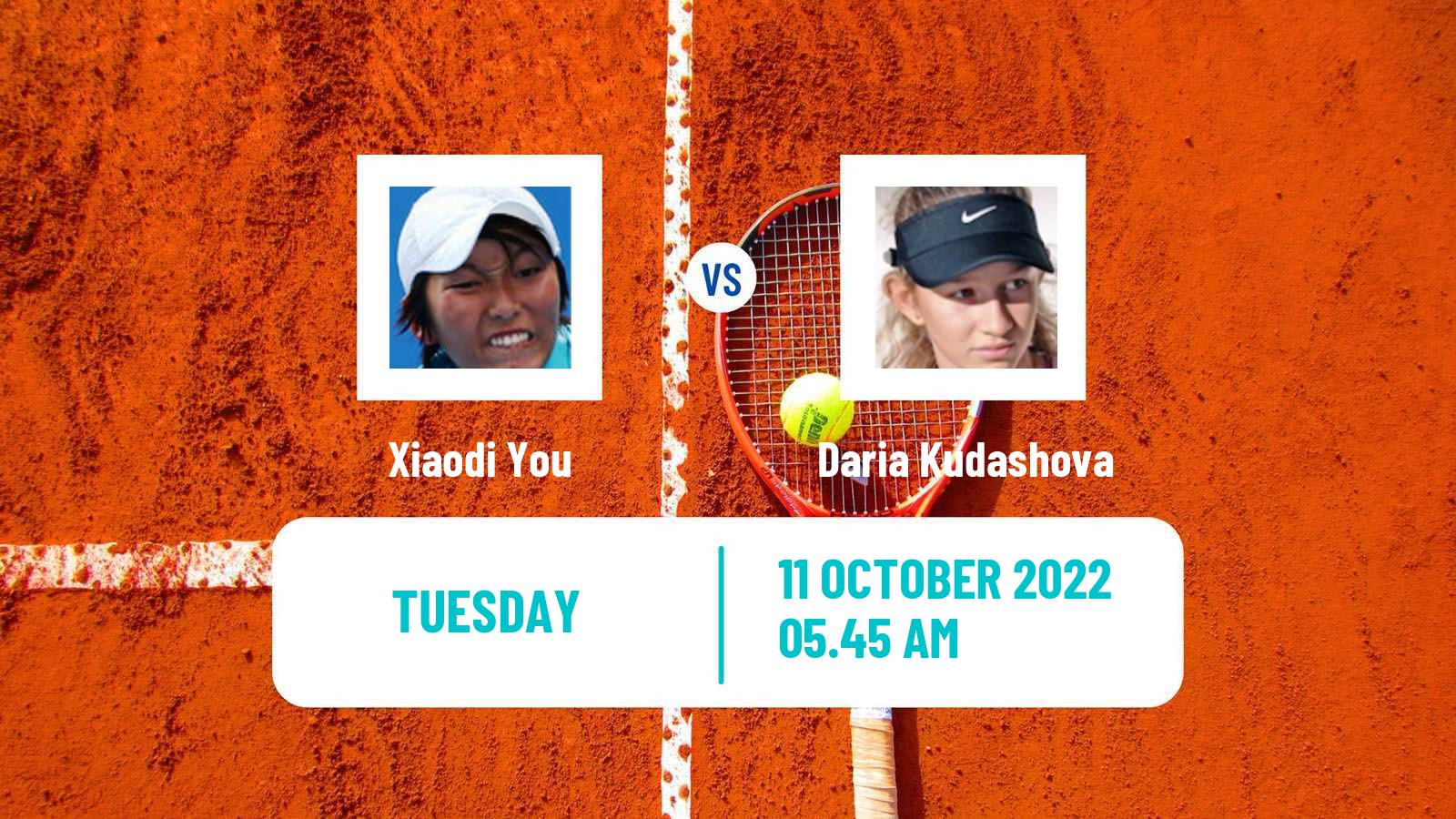 Tennis ITF Tournaments Xiaodi You - Daria Kudashova