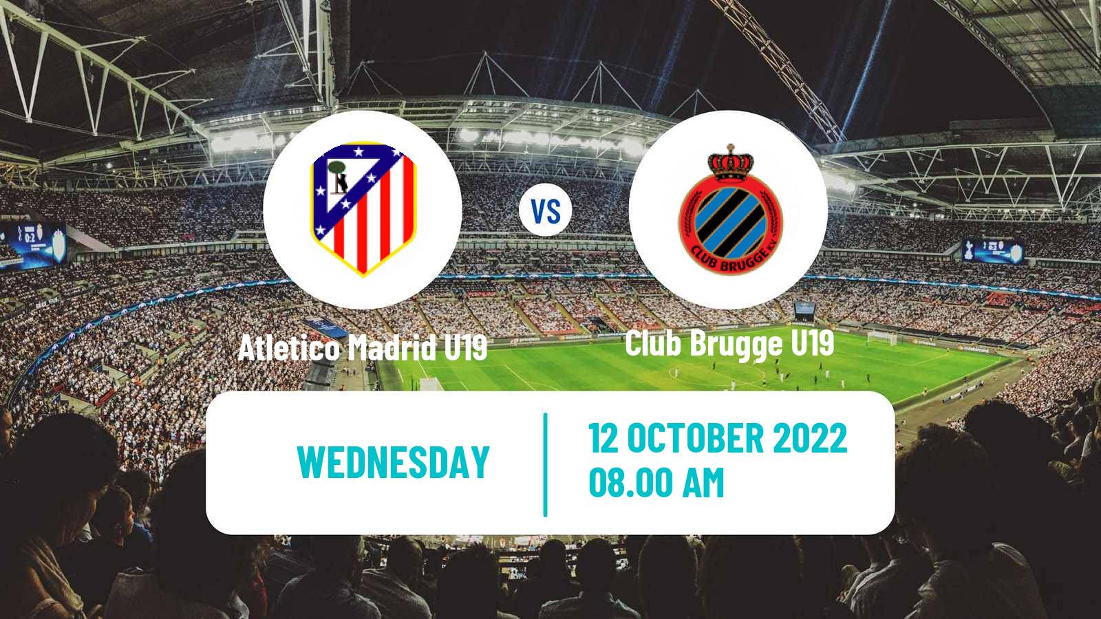 Soccer UEFA Youth League Atletico Madrid U19 - Club Brugge U19