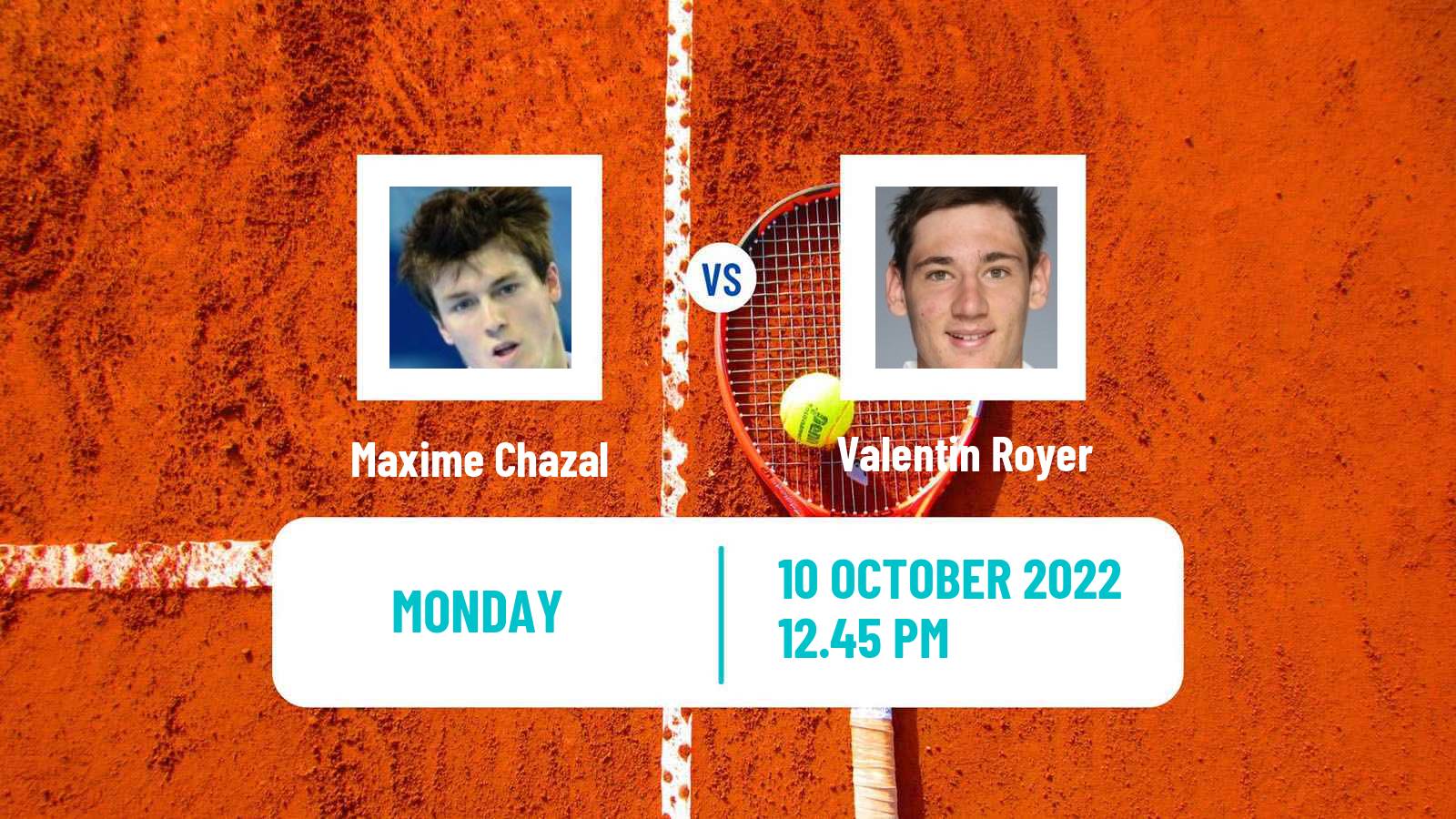 Tennis ATP Challenger Maxime Chazal - Valentin Royer