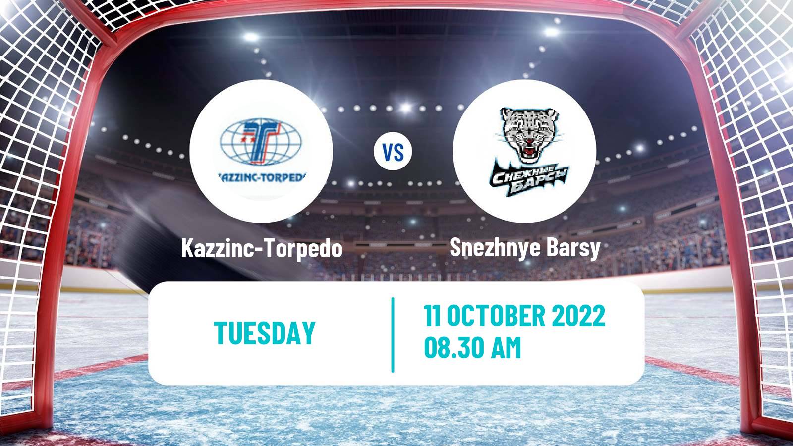 Hockey Kazakh Ice Hockey Championship Kazzinc-Torpedo - Snezhnye Barsy