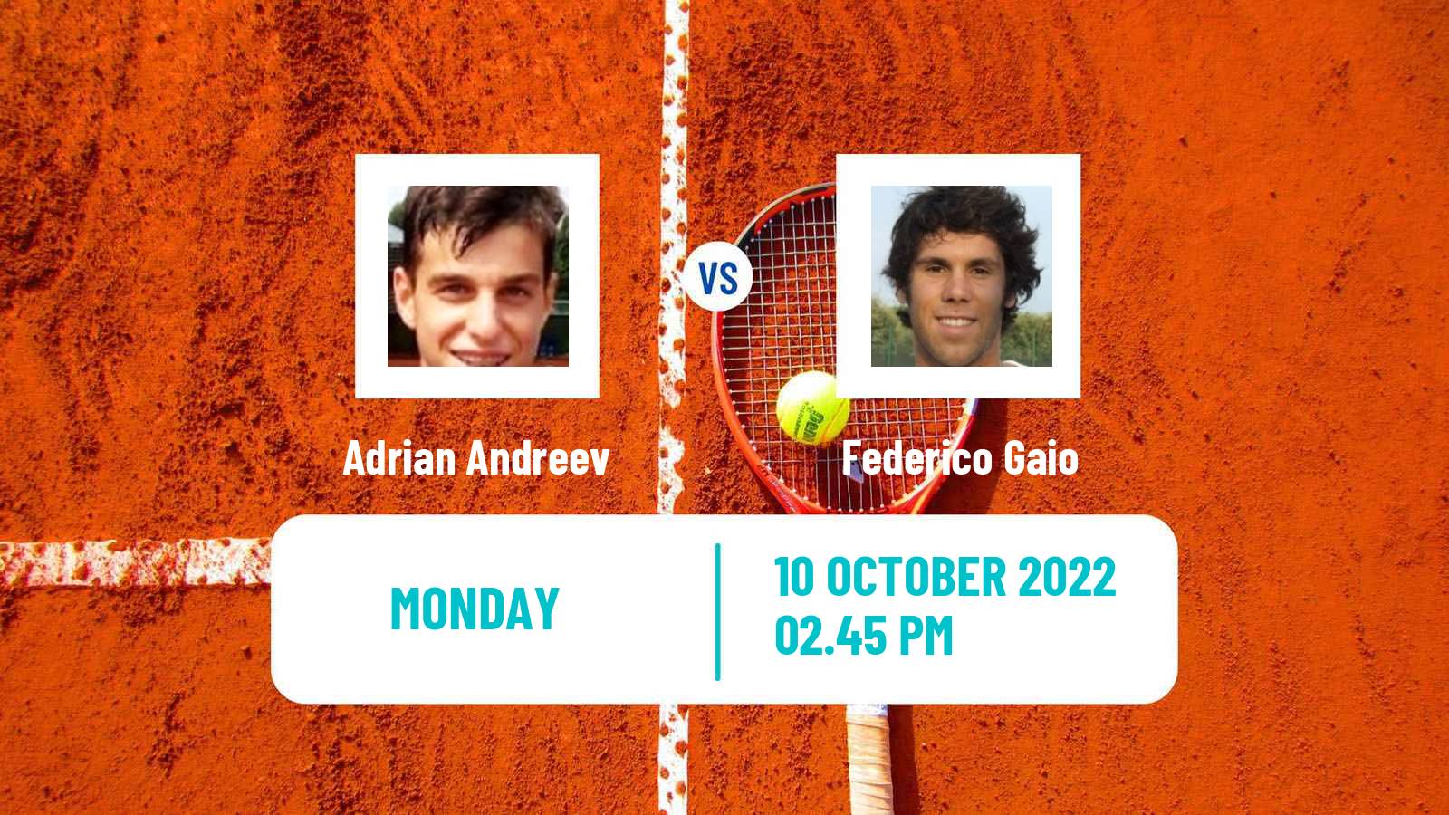 Tennis ATP Challenger Adrian Andreev - Federico Gaio