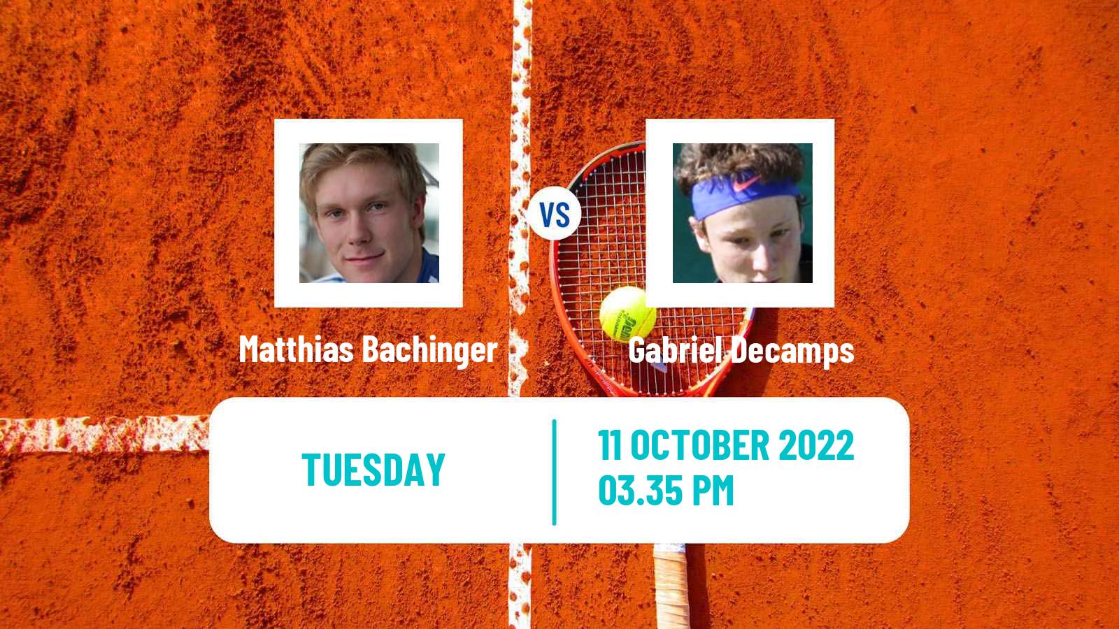 Tennis ATP Challenger Matthias Bachinger - Gabriel Decamps