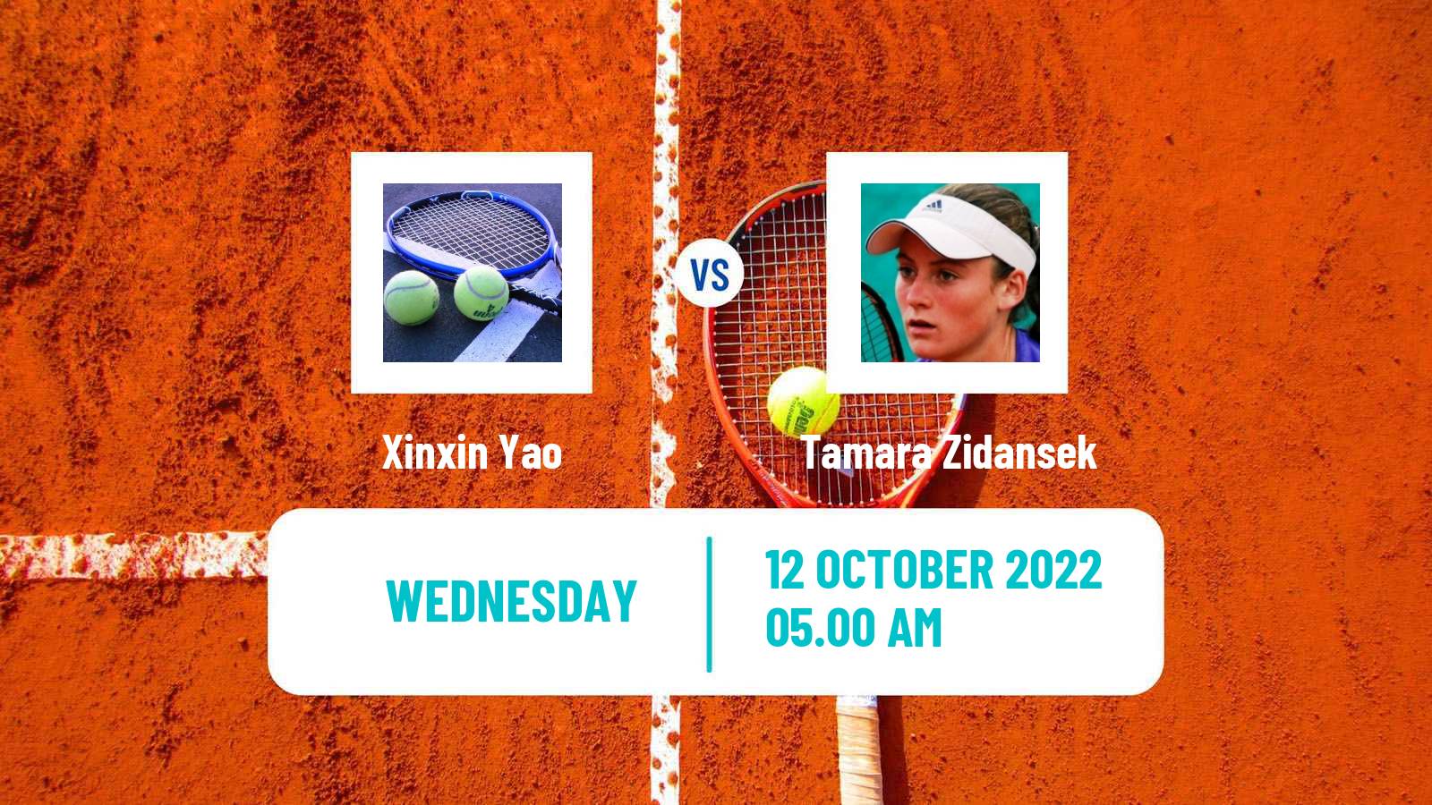 Tennis ITF Tournaments Xinxin Yao - Tamara Zidansek