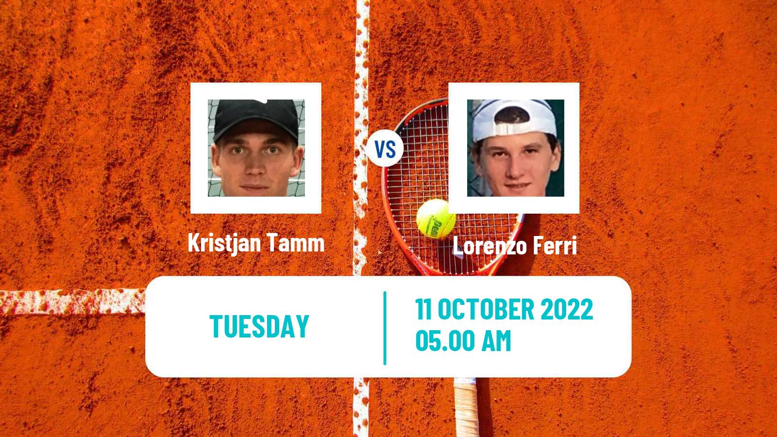 Tennis ITF Tournaments Kristjan Tamm - Lorenzo Ferri