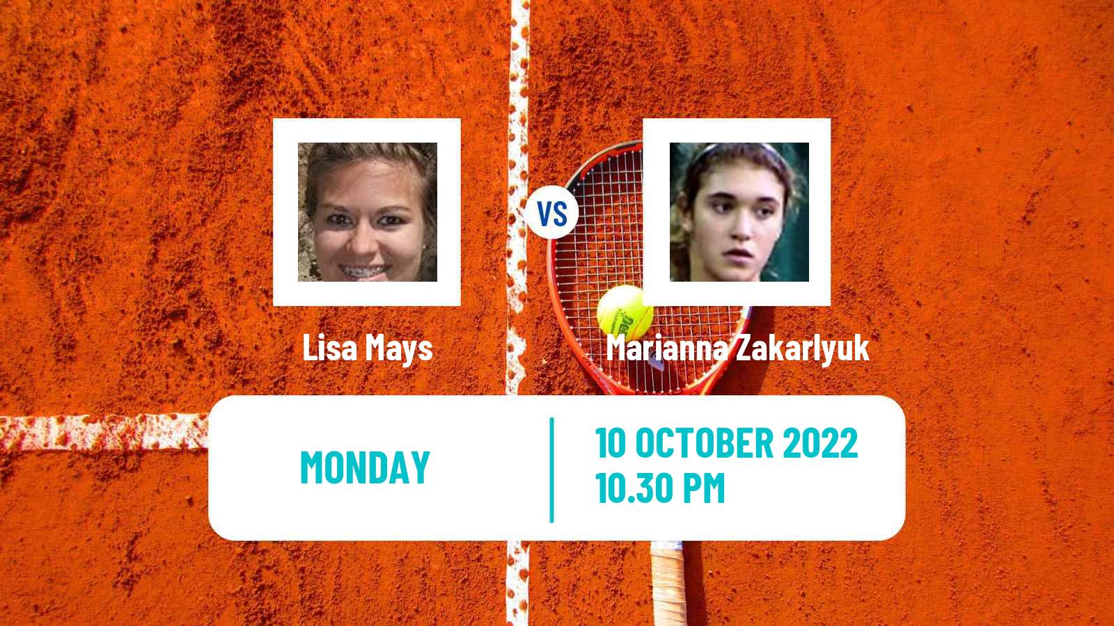 Tennis ITF Tournaments Lisa Mays - Marianna Zakarlyuk