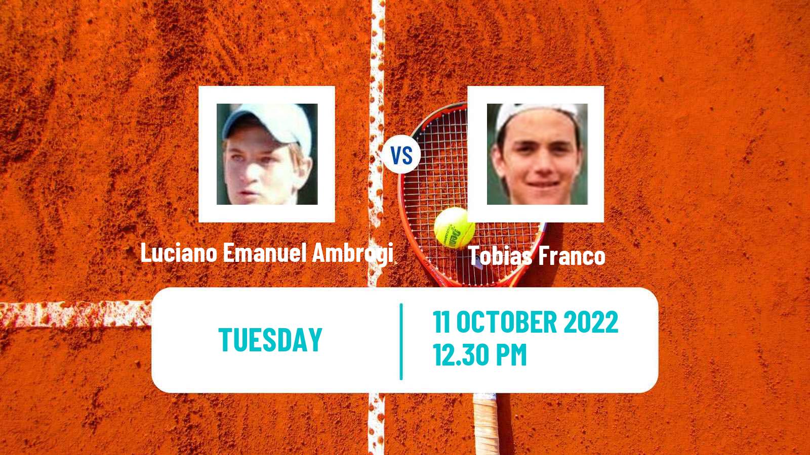Tennis ITF Tournaments Luciano Emanuel Ambrogi - Tobias Franco