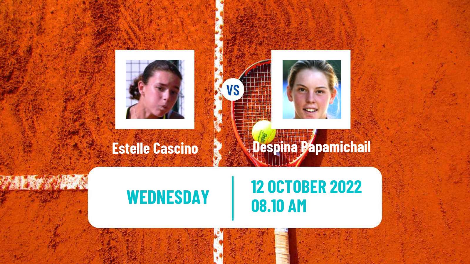 Tennis ITF Tournaments Estelle Cascino - Despina Papamichail