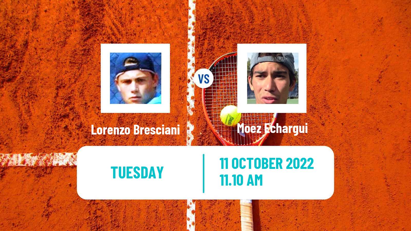 Tennis ITF Tournaments Lorenzo Bresciani - Moez Echargui