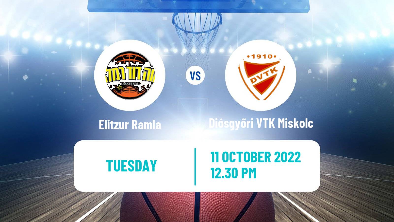 Basketball Euroleague Women Elitzur Ramla - Diósgyőri VTK Miskolc