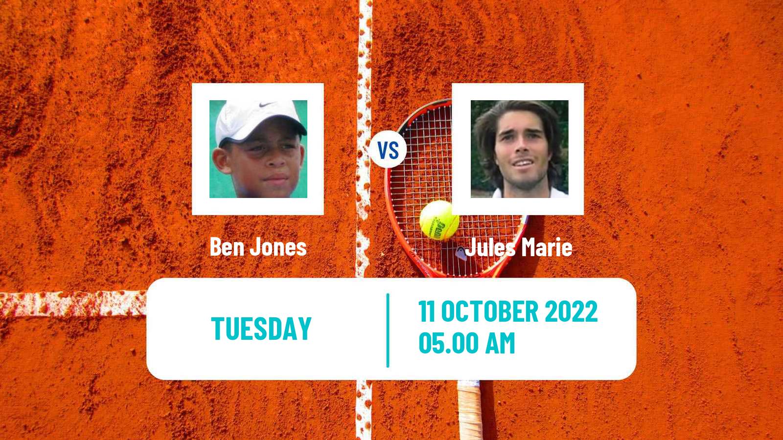 Tennis ITF Tournaments Ben Jones - Jules Marie
