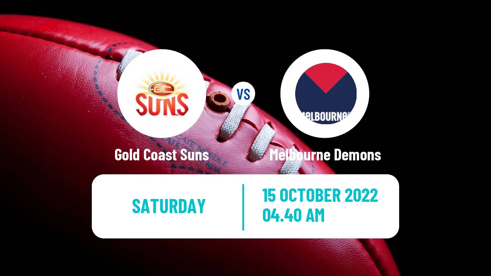 Aussie rules AFL Women Gold Coast Suns - Melbourne Demons