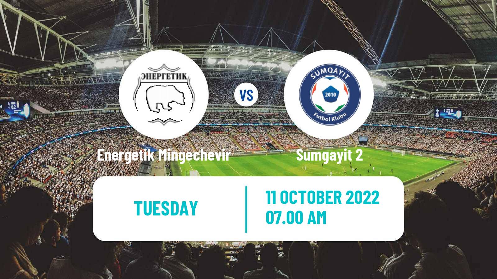 Soccer Azerbaijan First Division Energetik Mingechevir - Sumgayit 2