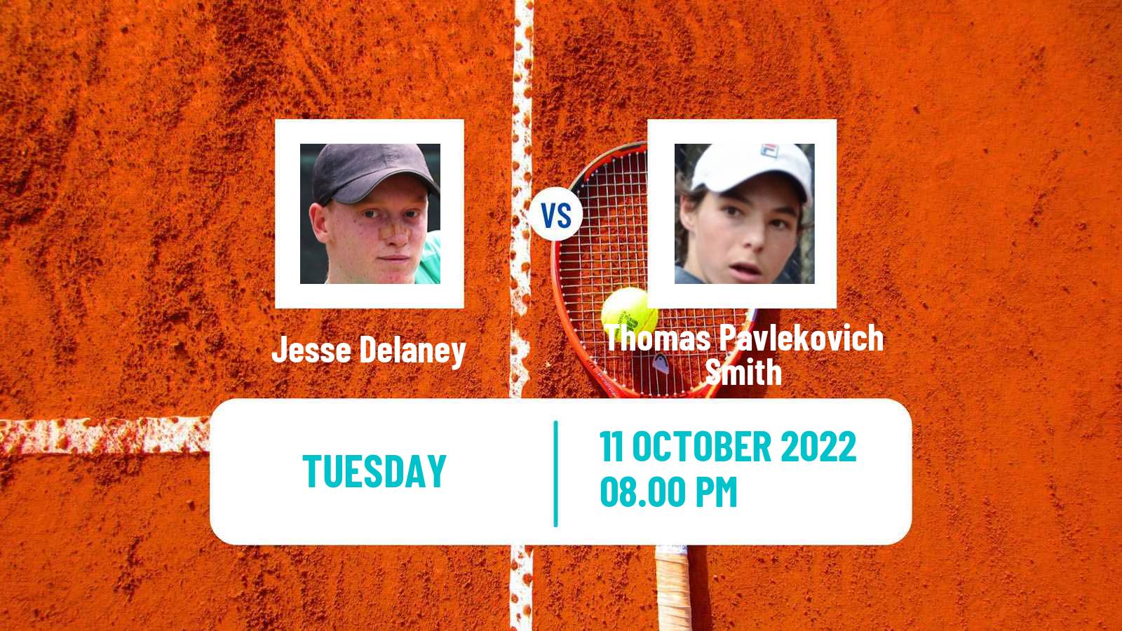 Tennis ITF Tournaments Jesse Delaney - Thomas Pavlekovich Smith