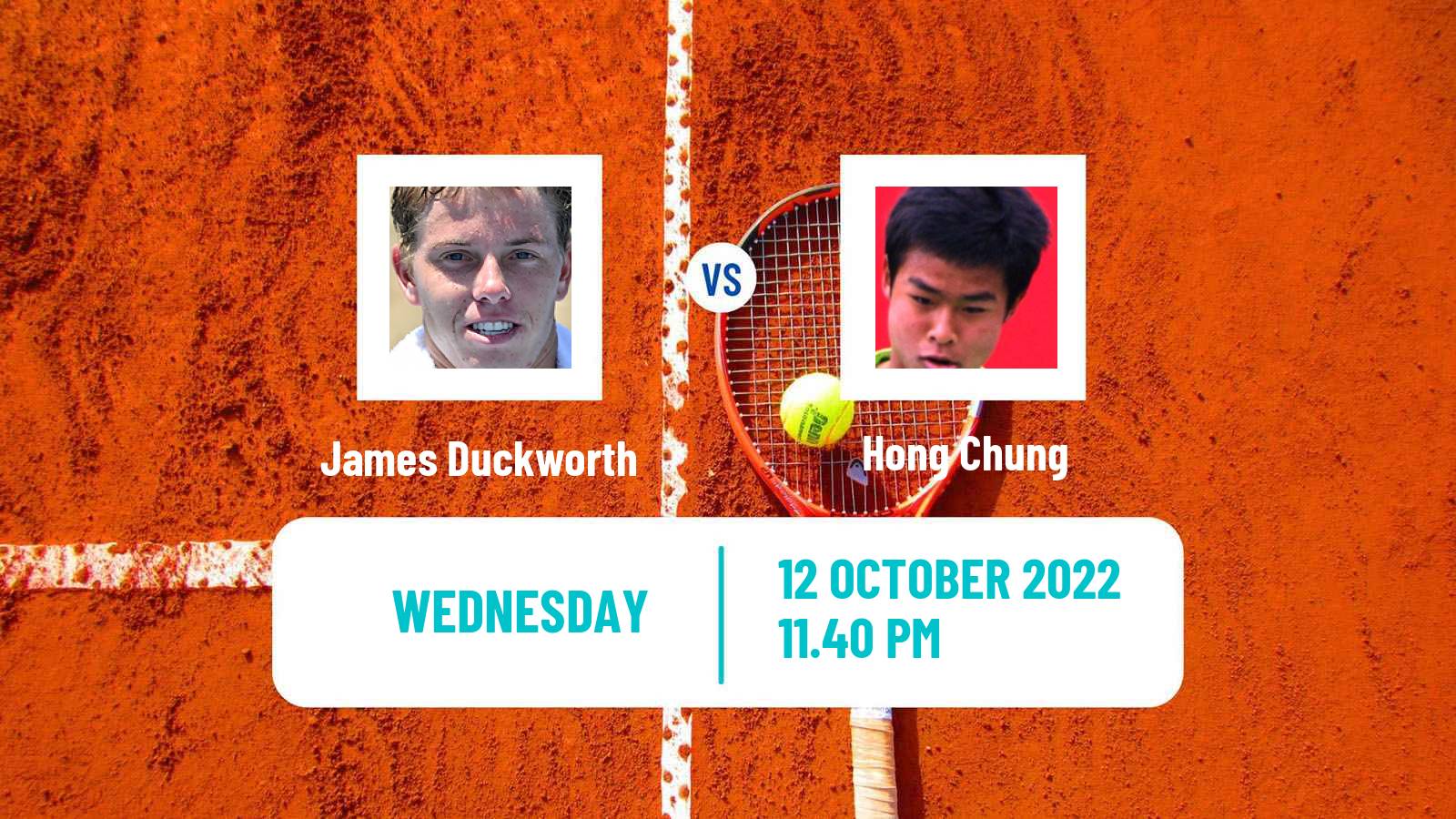 Tennis ATP Challenger James Duckworth - Hong Chung