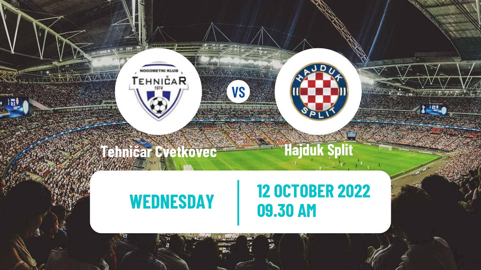 Soccer Croatian Cup Tehničar Cvetkovec - Hajduk Split