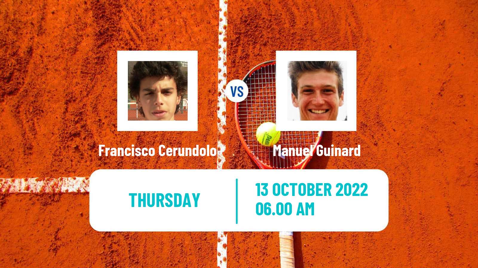 Tennis ATP Gijon Francisco Cerundolo - Manuel Guinard
