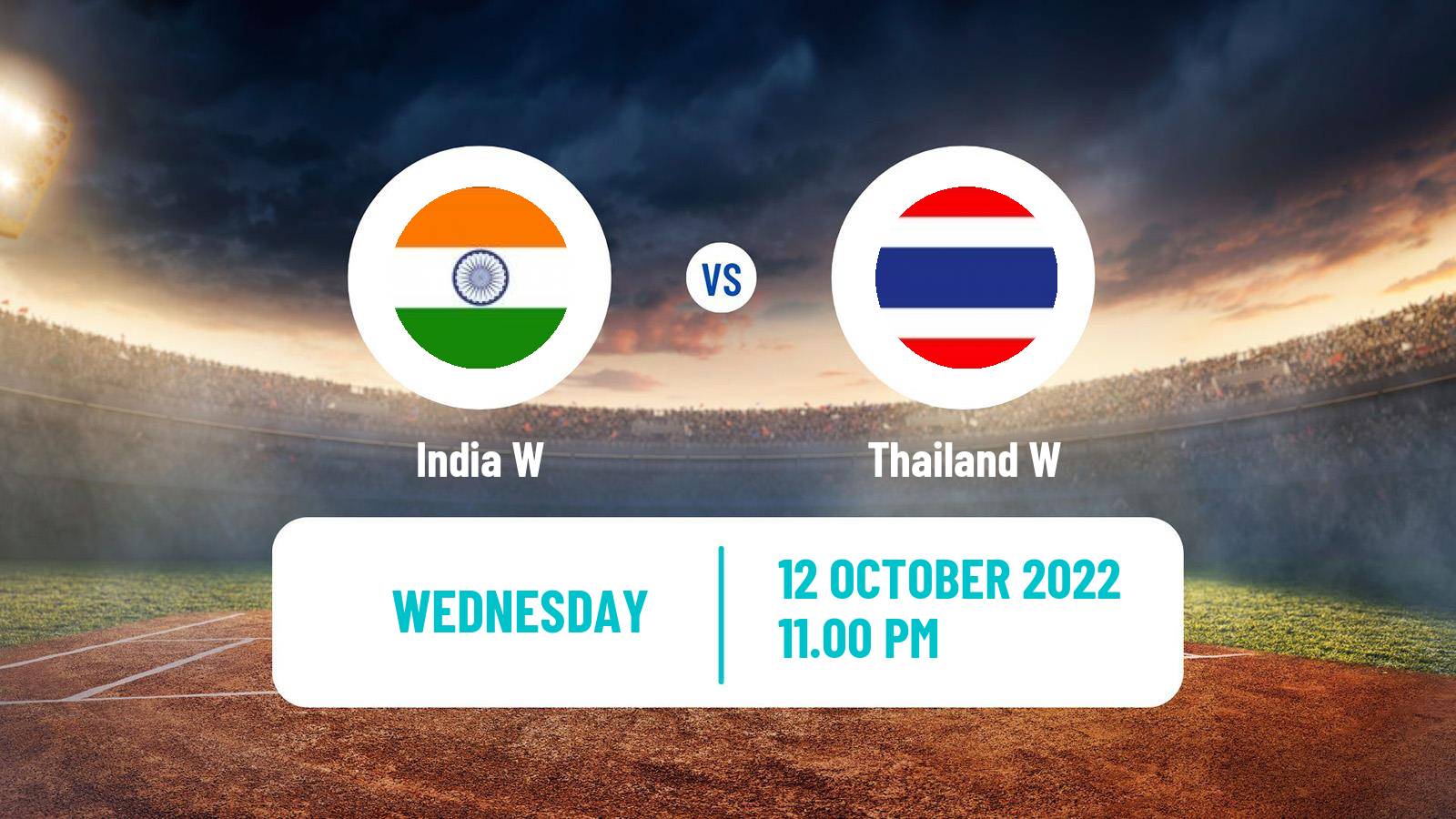 Cricket T20 Asia Cup Women India W - Thailand W