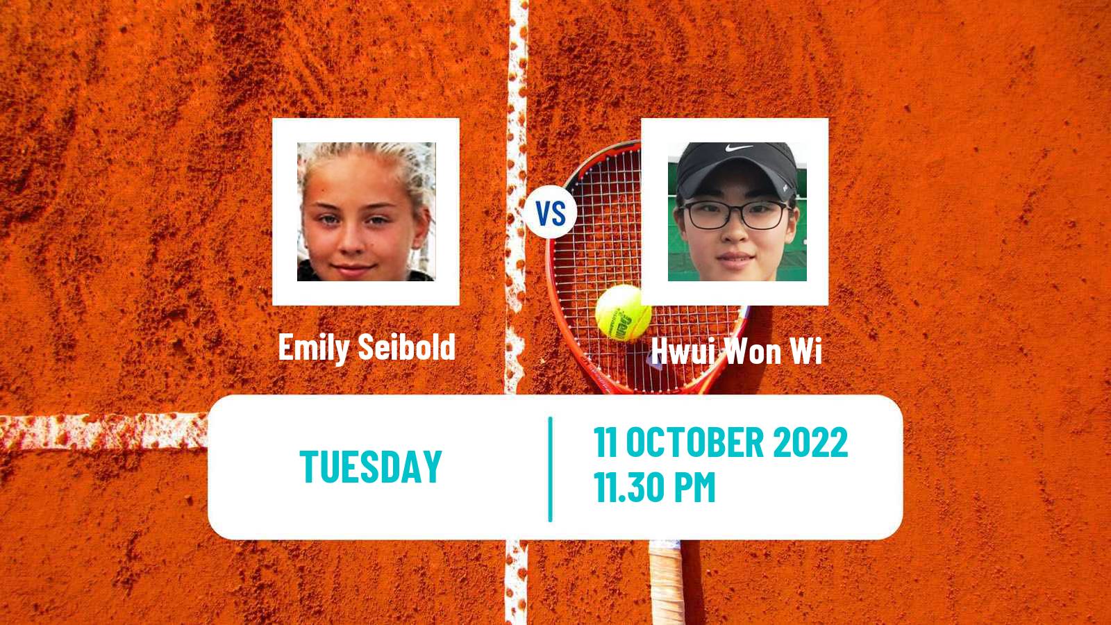 Tennis ITF Tournaments Emily Seibold - Hwui Won Wi