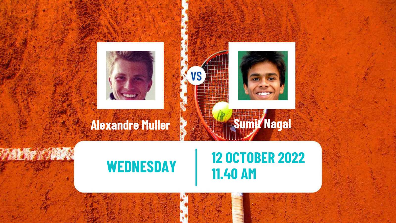 Tennis ATP Challenger Alexandre Muller - Sumit Nagal