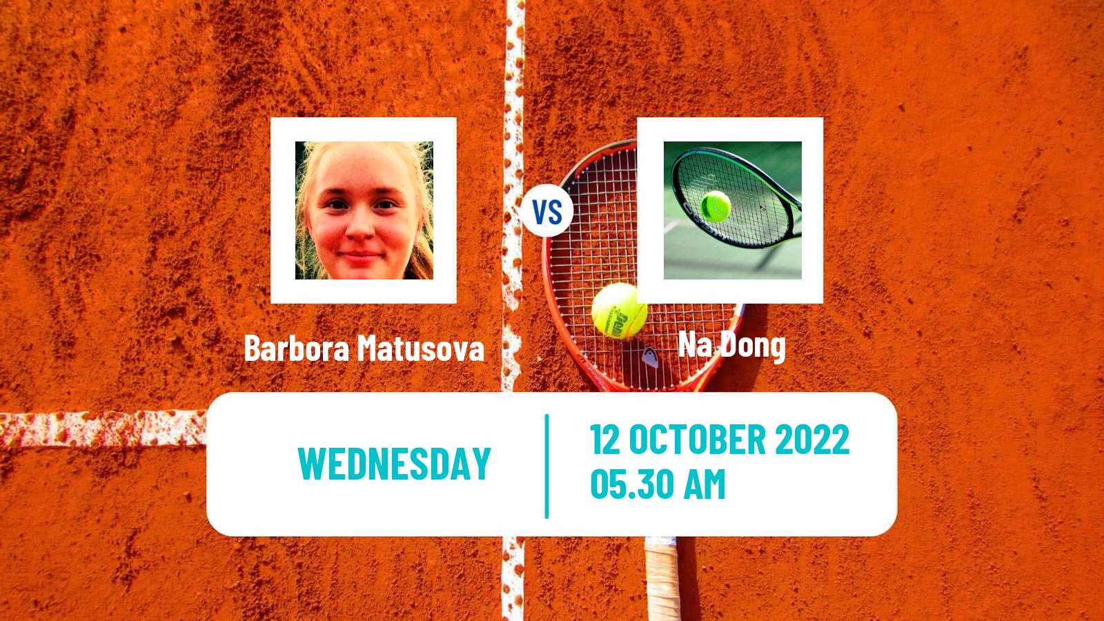 Tennis ITF Tournaments Barbora Matusova - Na Dong