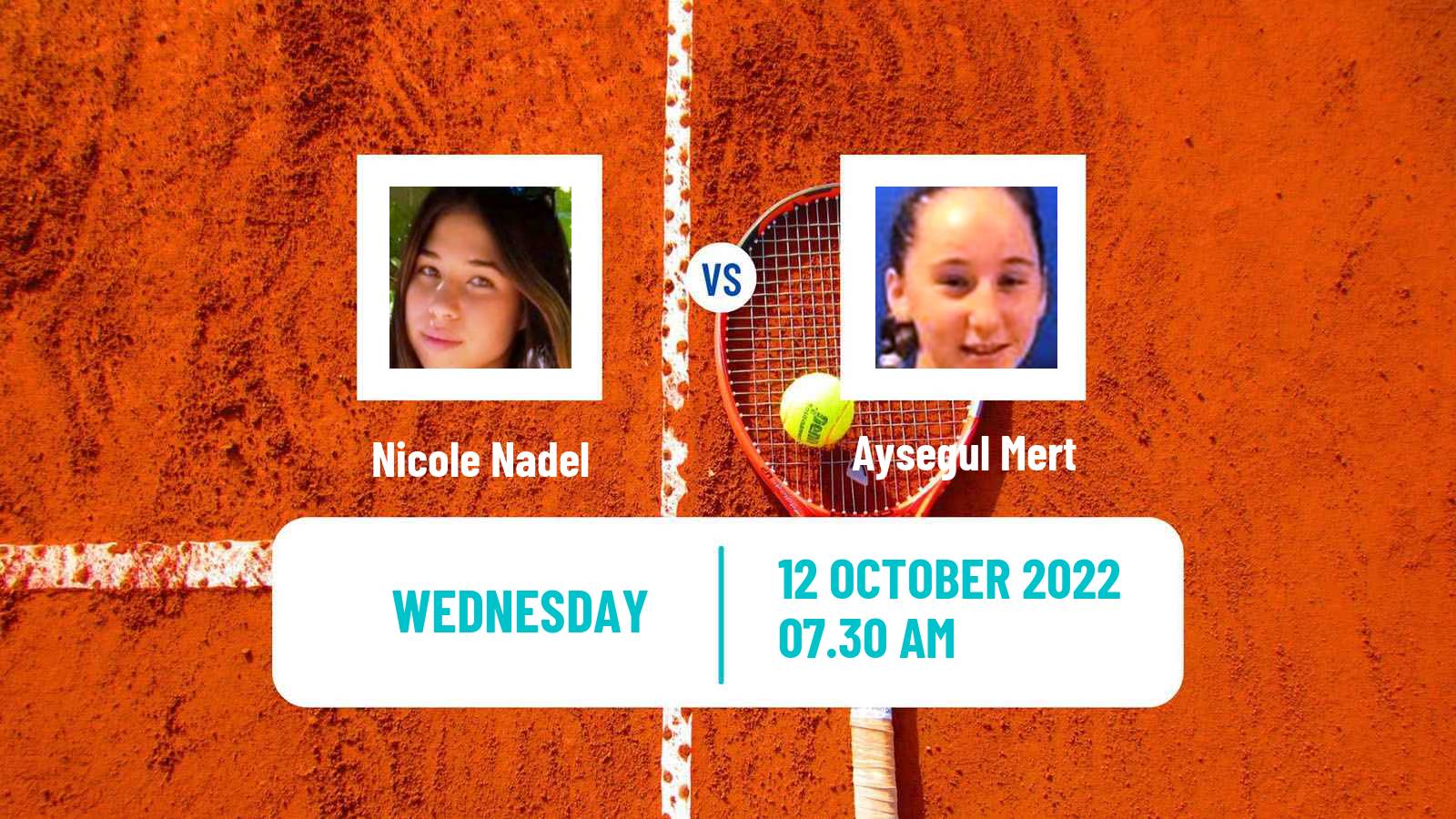 Tennis ITF Tournaments Nicole Nadel - Aysegul Mert