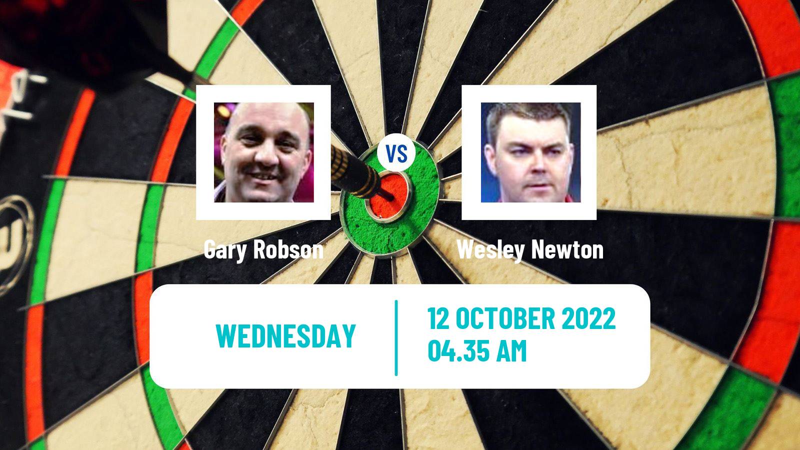 Darts Darts Gary Robson - Wesley Newton