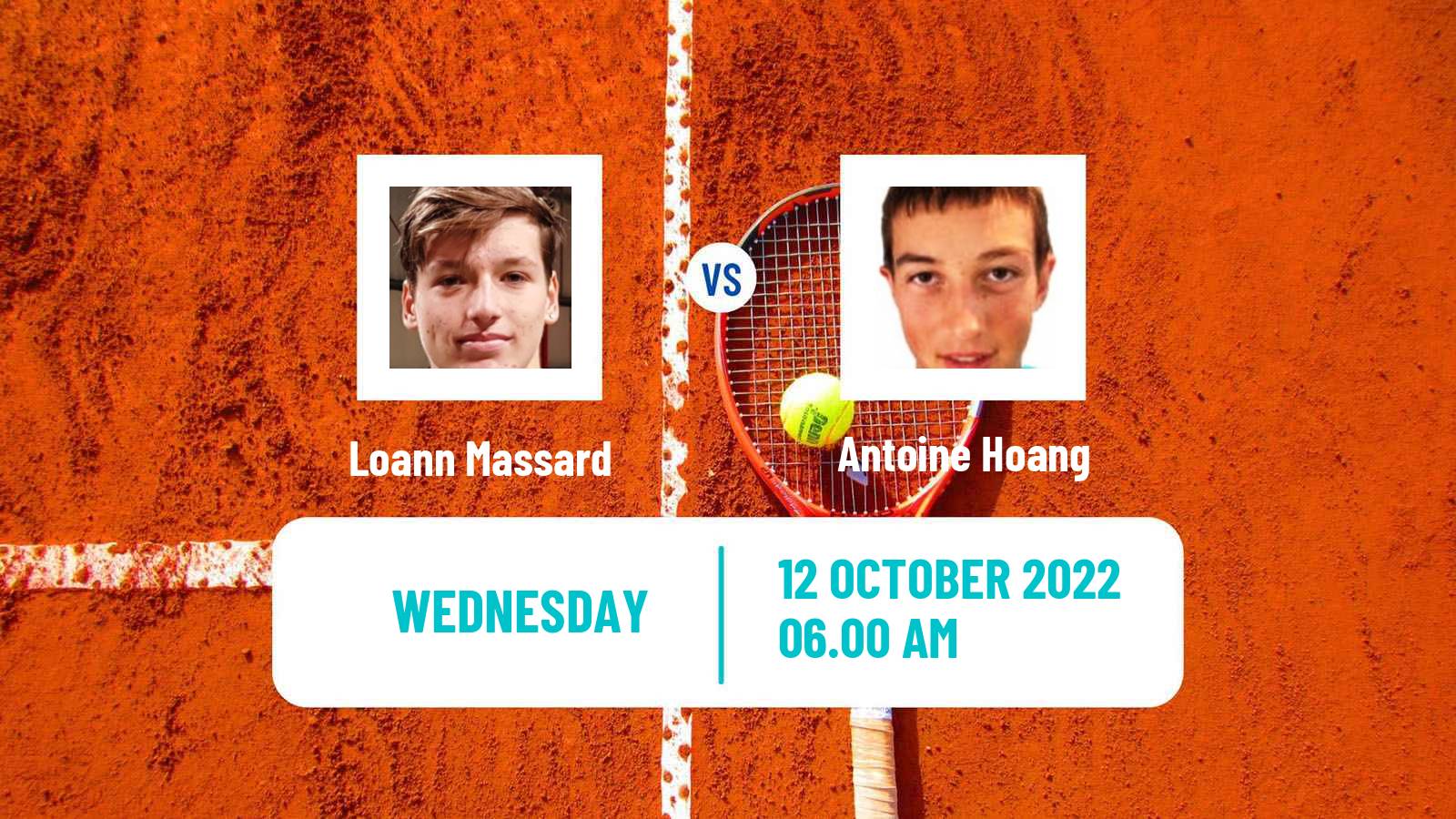 Tennis ITF Tournaments Loann Massard - Antoine Hoang