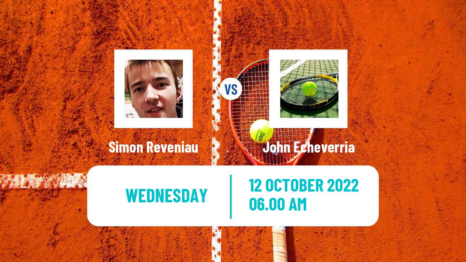 Tennis ITF Tournaments Simon Reveniau - John Echeverria