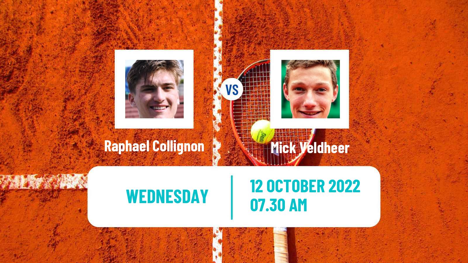 Tennis ITF Tournaments Raphael Collignon - Mick Veldheer