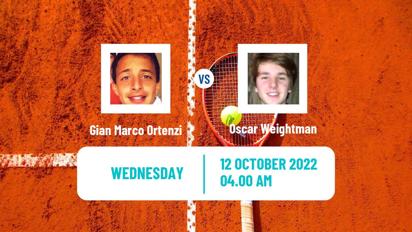 Tennis ITF Tournaments Gian Marco Ortenzi - Oscar Weightman