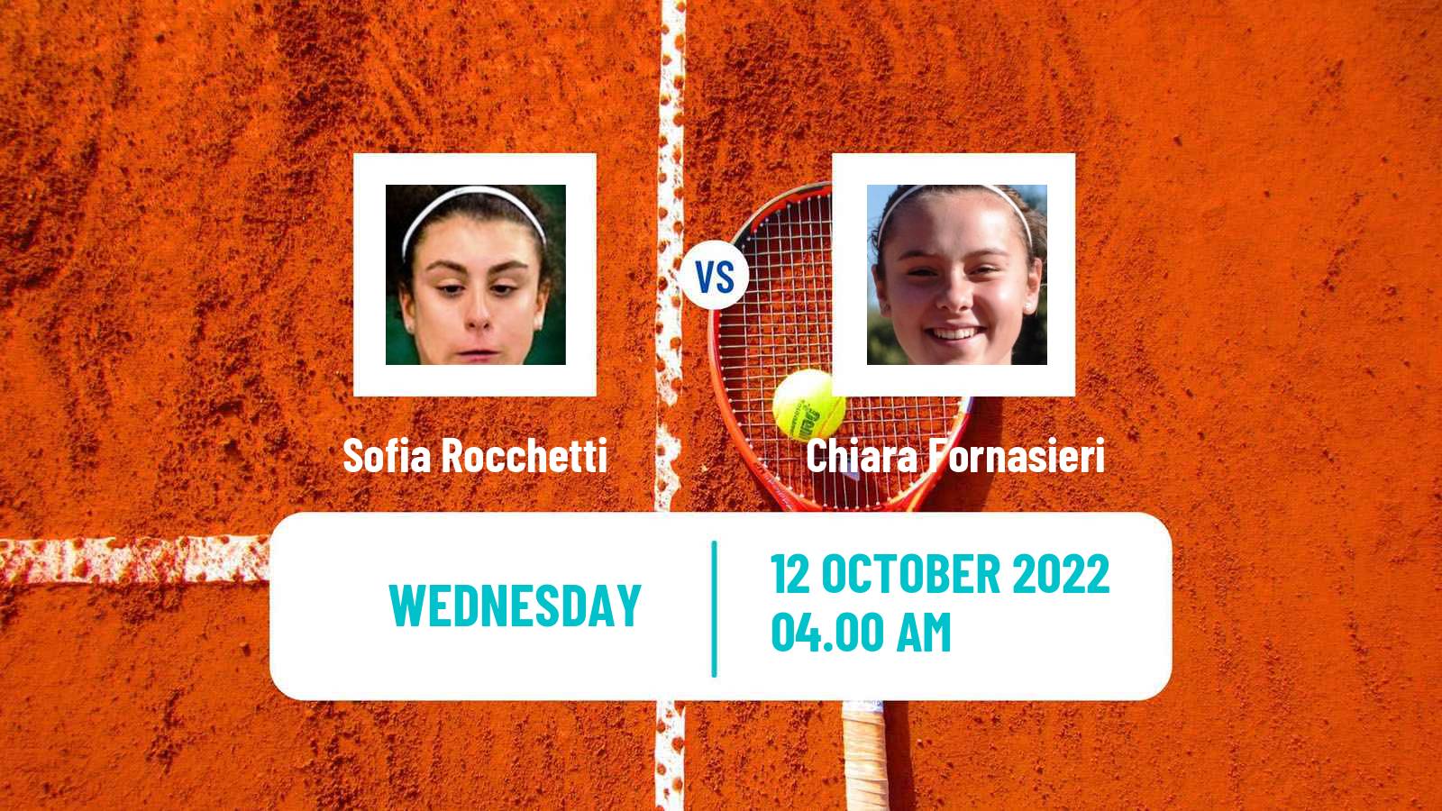 Tennis ITF Tournaments Sofia Rocchetti - Chiara Fornasieri