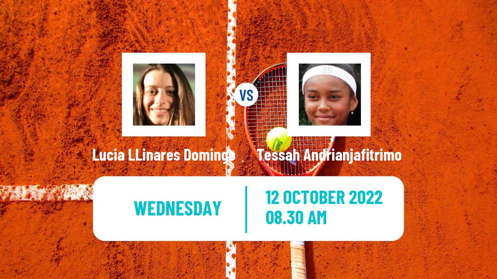 Tennis ITF Tournaments Lucia LLinares Domingo - Tessah Andrianjafitrimo