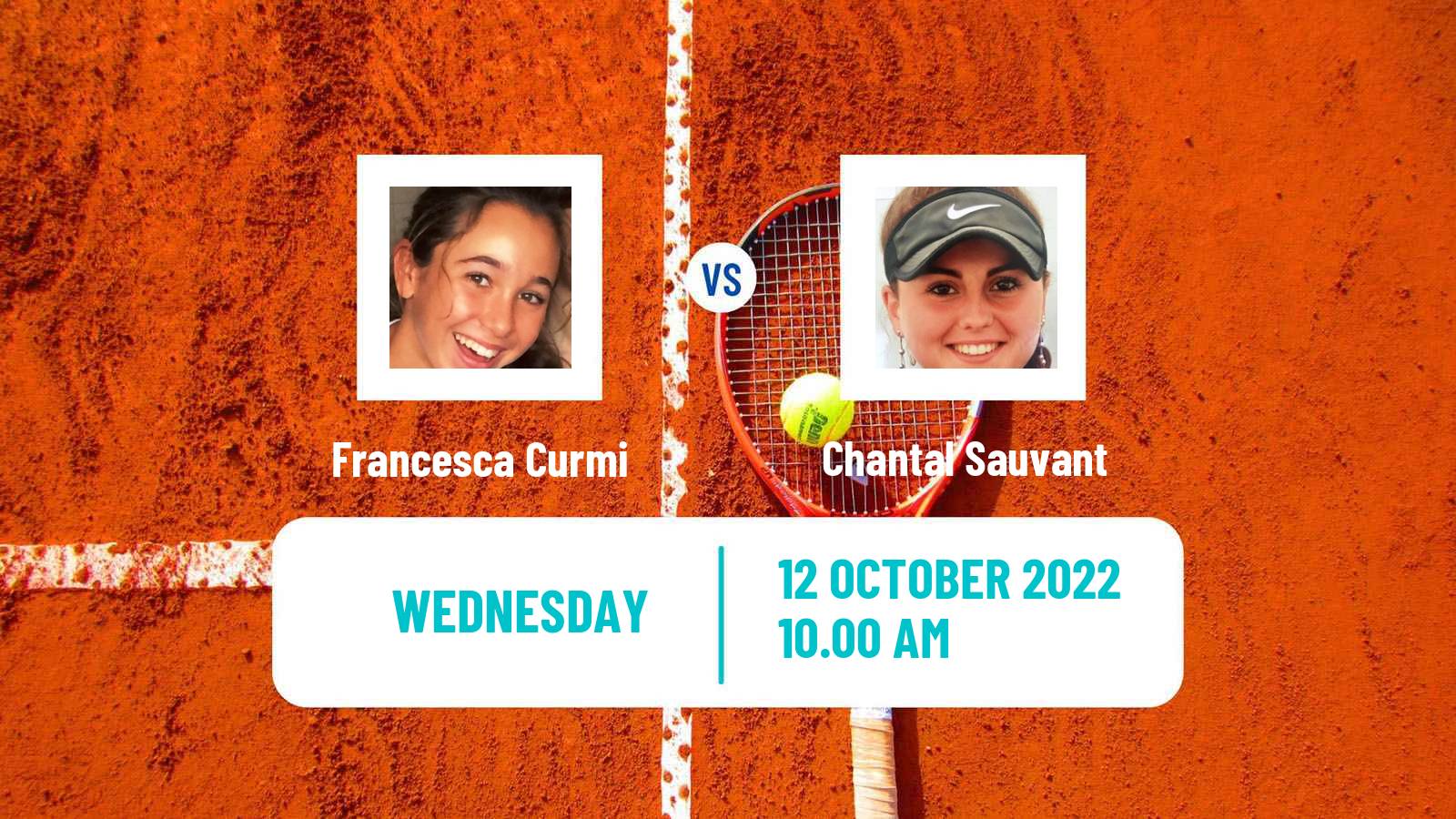 Tennis ITF Tournaments Francesca Curmi - Chantal Sauvant