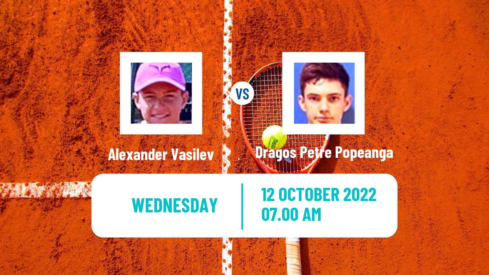 Tennis ITF Tournaments Alexander Vasilev - Dragos Petre Popeanga