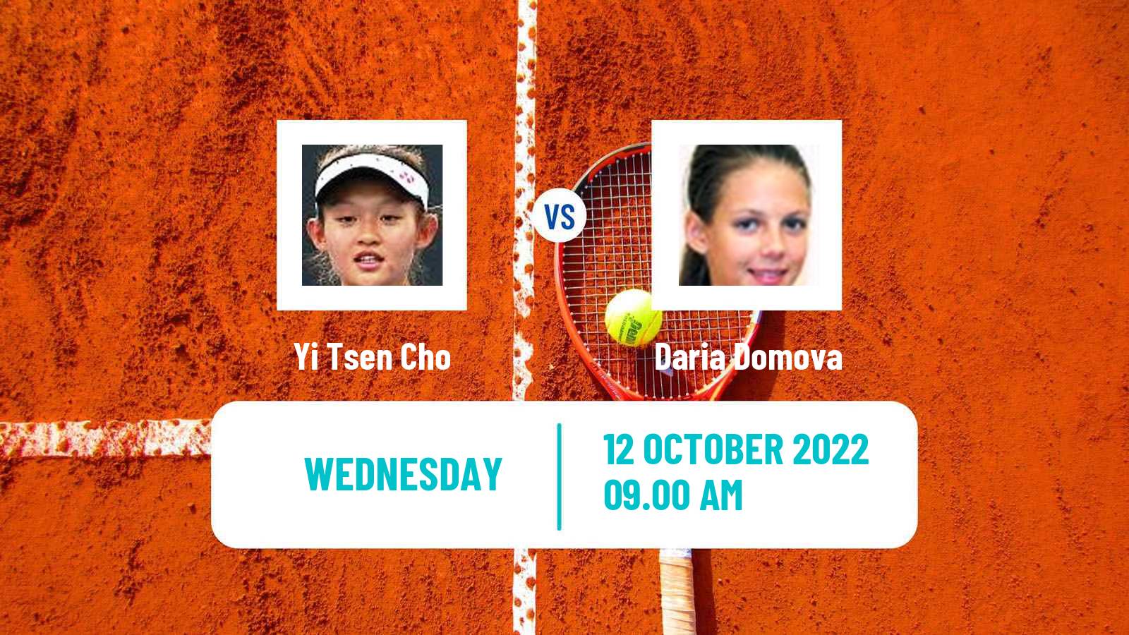 Tennis ITF Tournaments Yi Tsen Cho - Daria Domova